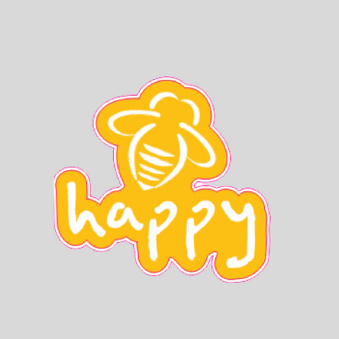 Cosmetic & Accessory Pouch - Bee Happy