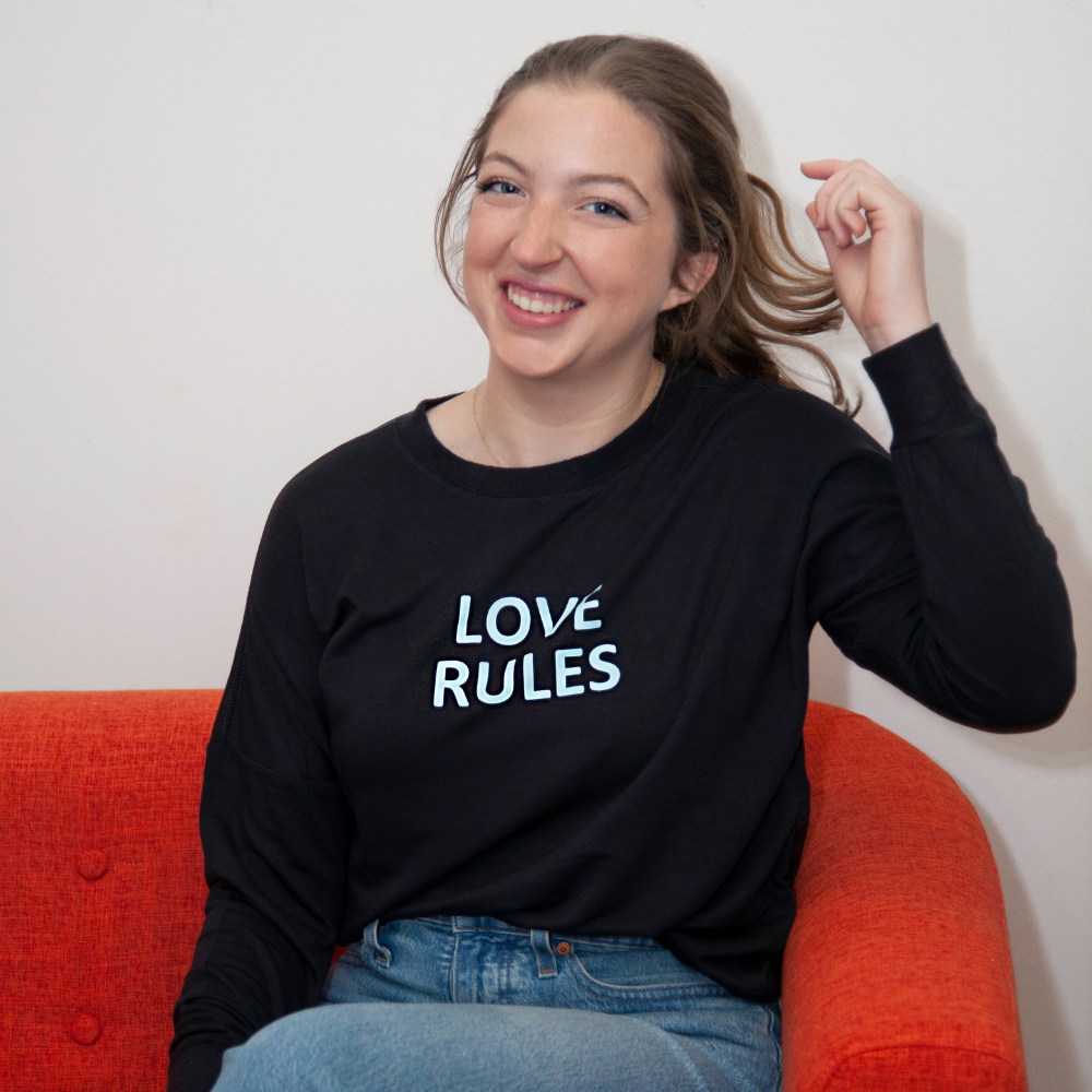 Love Rules Everyday Sweatshirt - Dark Charcoal - BeeAttitudes Let Love Rule - Lenny Kravitz  You'll fall in love with our Love Rules incredibly soft everyday sweatshirt!  95% Rayon + 5% Spandex Graphic Tee