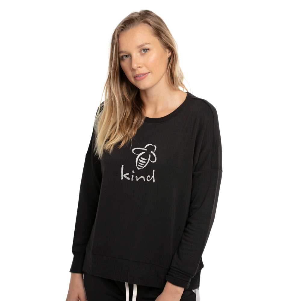 Bee Kind Sweatshirt - Charcoal - BeeAttitudes